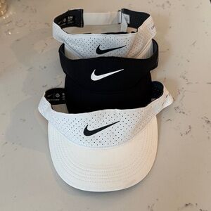 NWOT Nike Featherlight AeroBill Dri-FIT Sports Visors Tennis Golf Pickleball S/M